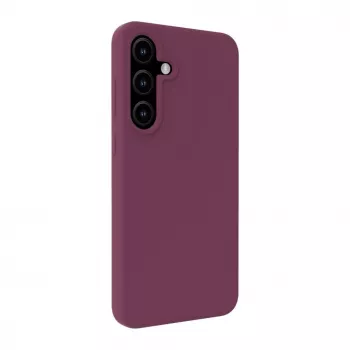 Evelatus Samsung Galaxy S25 Plus Cover in Silicone Soft Touch Premium Magnetica Marrone