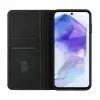 Evelatus Samsung Galaxy A55 Custodia a libro con chiusura nera