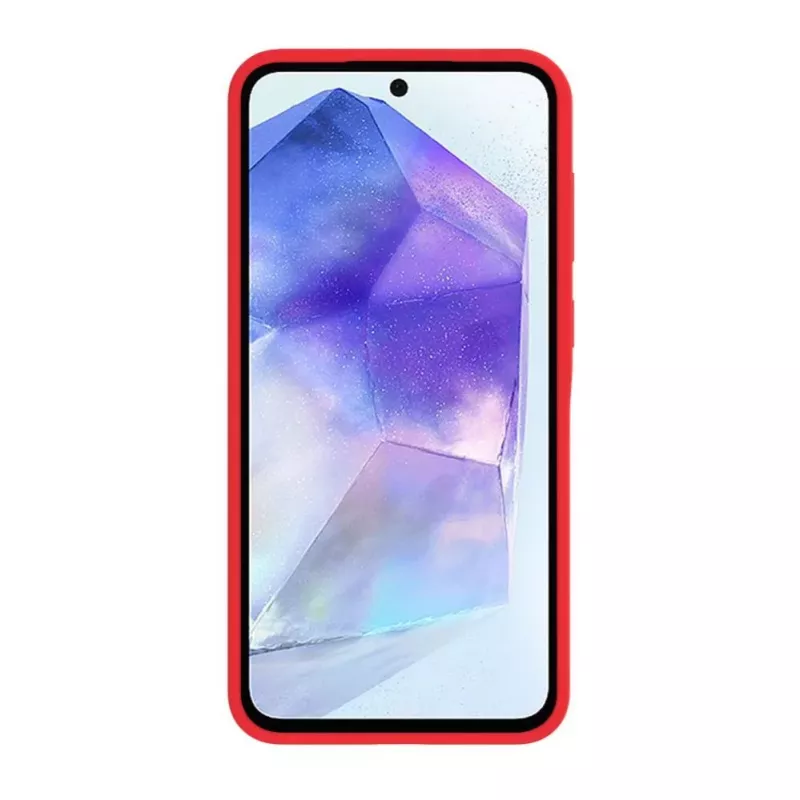 Evelatus Samsung Galaxy A56 Premium Magnetic Soft Touch Silicone Case rosso