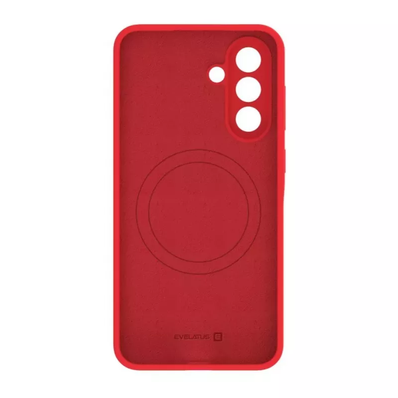 Evelatus Samsung Galaxy A56 Premium Magnetic Soft Touch Silicone Case rosso