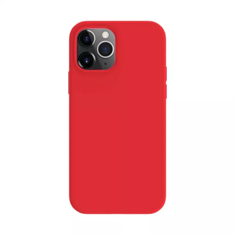 Evelatus Apple iPhone 12 / 12 Pro Premium MagSafe Soft Touch Silicone Case rosso