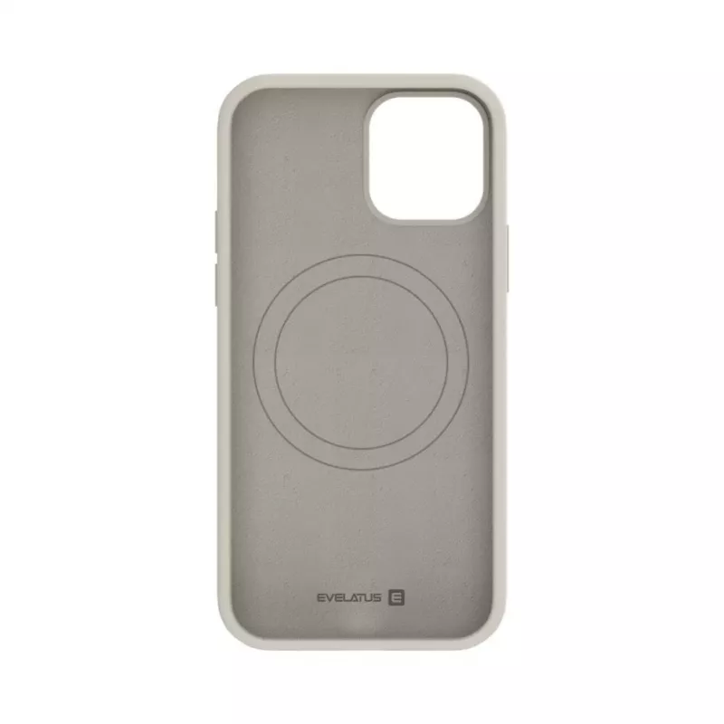Evelatus Apple iPhone 12 / 12 Pro Custodia in silicone Premium Magsafe Soft Touch Pebble