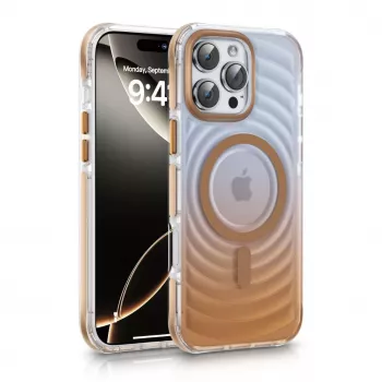 Evelatus Apple iPhone 15 EchoWave Clear MagSafe oro