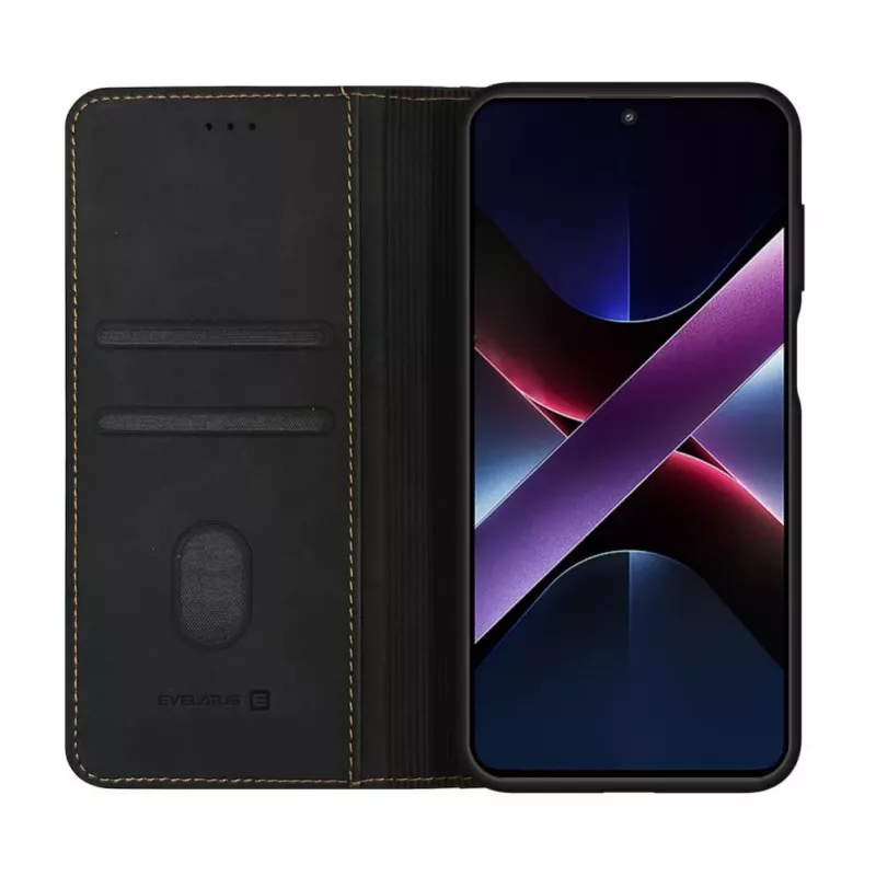 Evelatus Xiaomi Poco X7 Pro Custodia a libro Folio nera