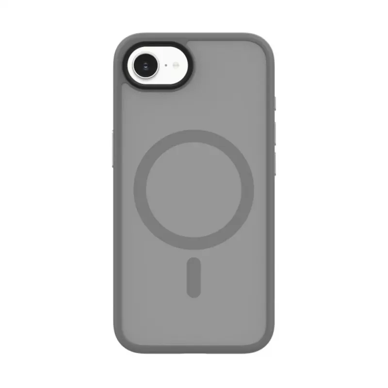 Evelatus Apple iPhone 16e Custodia ibrida compatibile MagSafe PC+TPU argento
