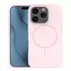 iLike Apple iPhone 16 Pro Custodia in silicone Soft Touch con magnete rosa chiaro
