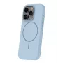 iLike Apple iPhone 16 Pro Max Custodia in silicone Soft Touch con magnete azzurro