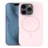iLike Apple iPhone 16 Pro Max Custodia in silicone Soft Touch con magnete rosa chiaro