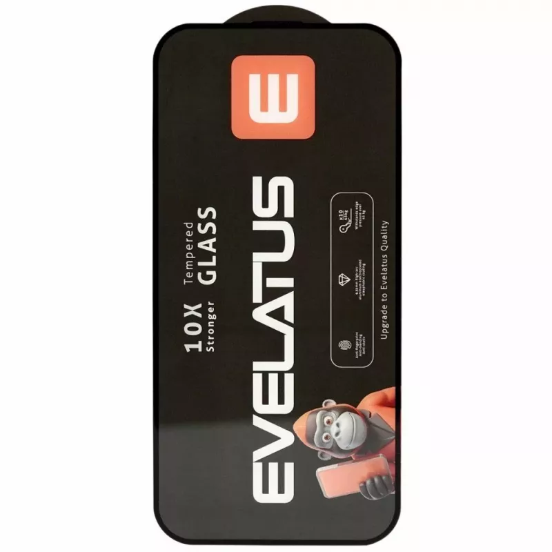 Evelatus Apple iPhone 17 Pro Privacy Vetro temperato Corning Gorilla Glass antistatico 3D Full Cover 10X più resistente protezione schermo