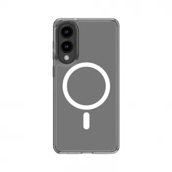 Evelatus Samsung Galaxy S25 Edge Clear Case con magnete trasparente