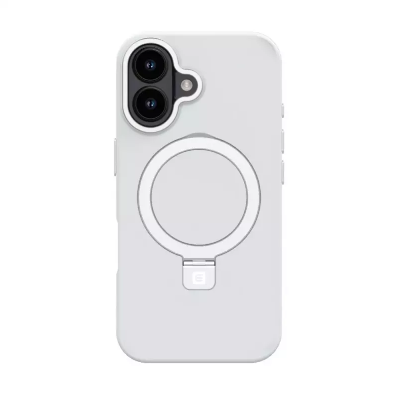 EVELATUS Apple iPhone 17 Shield Case compatibile MagSafe e supporto argento opaco