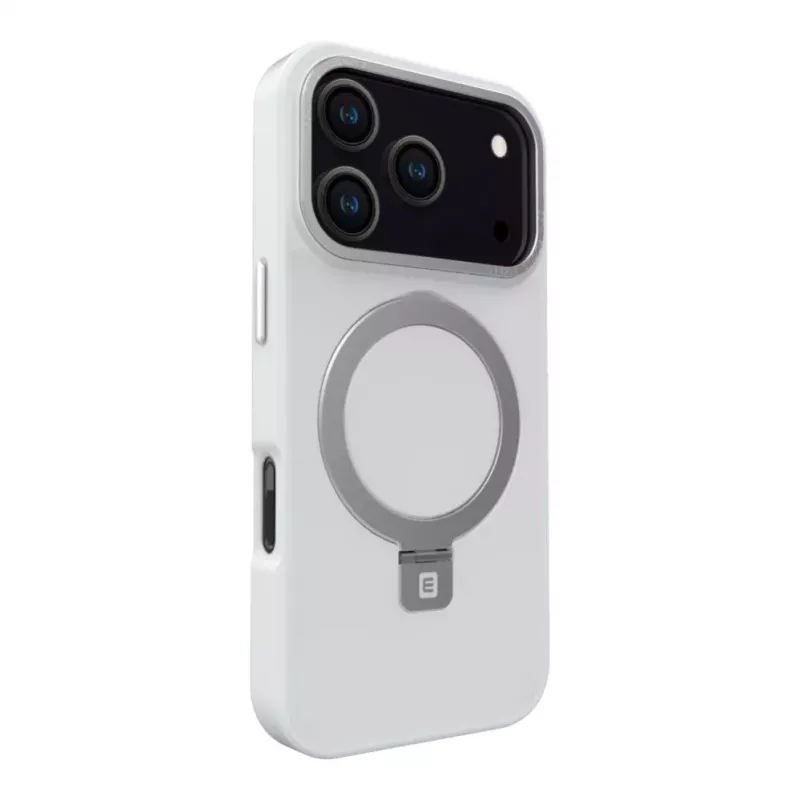 Evelatus Apple iPhone 17 Pro Shield Case compatibile MagSafe e supporto argento opaco