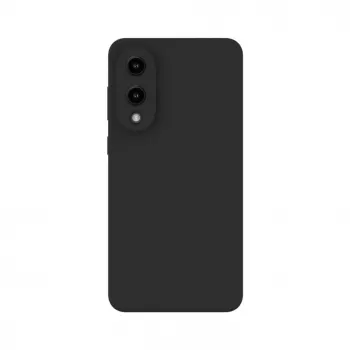 Evelatus Samsung Galaxy S25 Edge Premium Magnetic Soft Touch Custodia in silicone nero