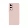 Evelatus Samsung Galaxy S25 Edge Premium Magnetic Soft Touch Silicone Case rosa sabbia