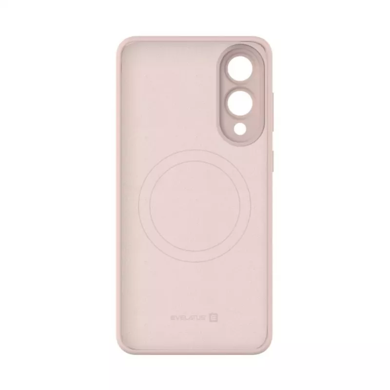 Evelatus Samsung Galaxy S25 Edge Premium Magnetic Soft Touch Silicone Case rosa sabbia