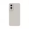 Evelatus Samsung Galaxy S25 Edge Premium Magnetic Soft Touch Custodia in silicone Pebble