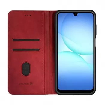 Evelatus Samsung Galaxy A17 Custodia a libro, rossa
