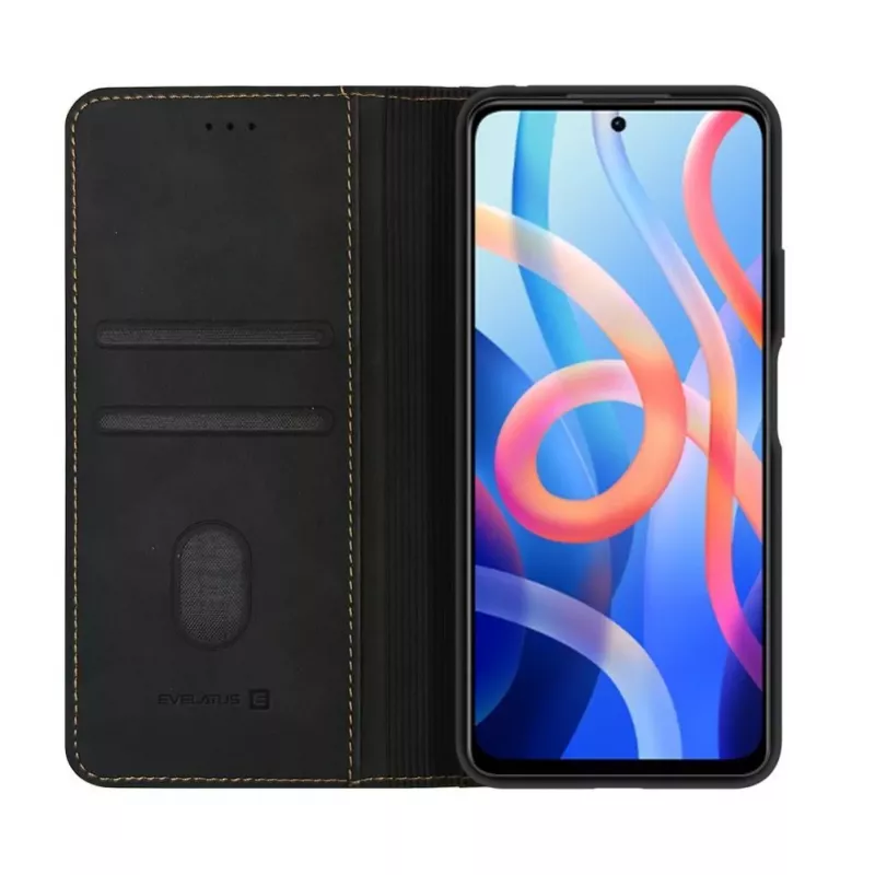 Evelatus Xiaomi Redmi 15 5G Custodia a libro Folio nero