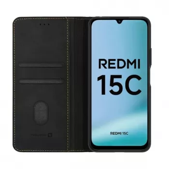 Evelatus Xiaomi Redmi 15C 4G/5G Book Case Folio nero