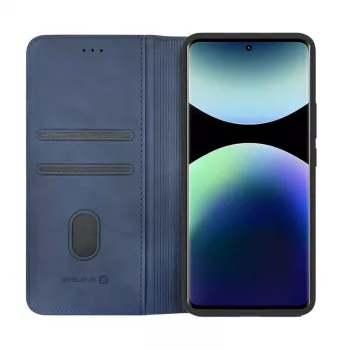 Evelatus Xiaomi Redmi Note 15 5G Book Case Folio blu scuro