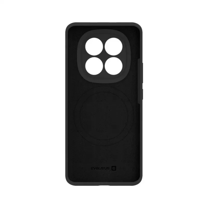 Evelatus Xiaomi Redmi Note 15 5G Premium Magnetic Soft Touch custodia in silicone nero
