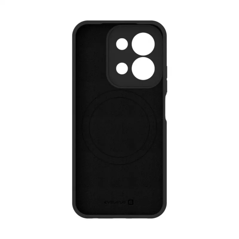 Evelatus Xiaomi Redmi 15C 4G/5G Custodia in silicone soft touch magnetica premium nero