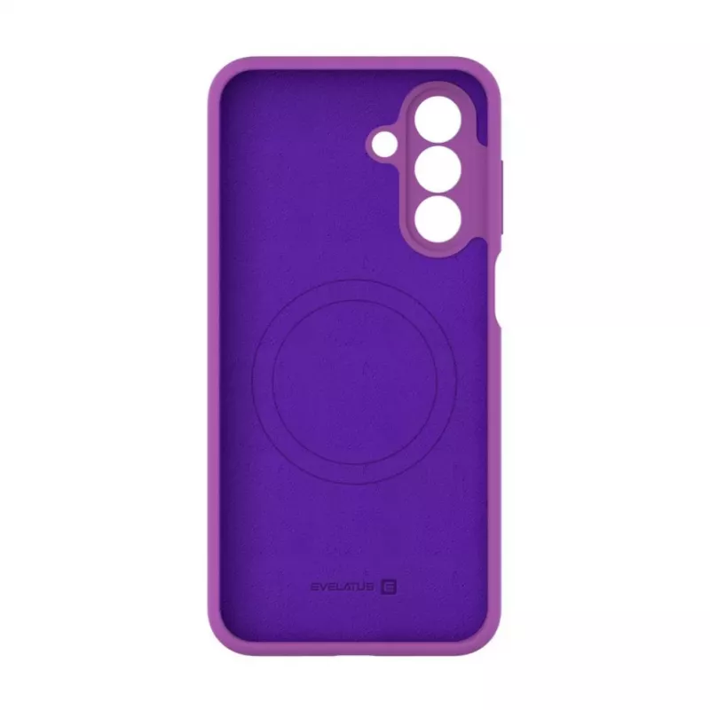 Evelatus Samsung Galaxy A17 Custodia in silicone soft touch magnetica premium uva