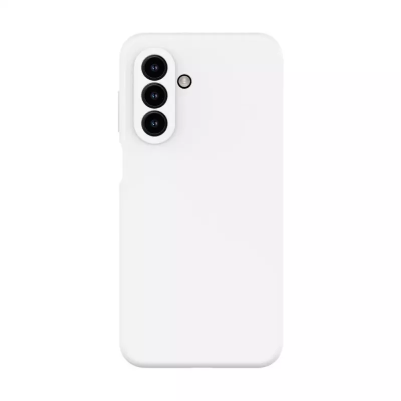 Evelatus Samsung Galaxy A17 Custodia in silicone soft touch magnetica premium bianco