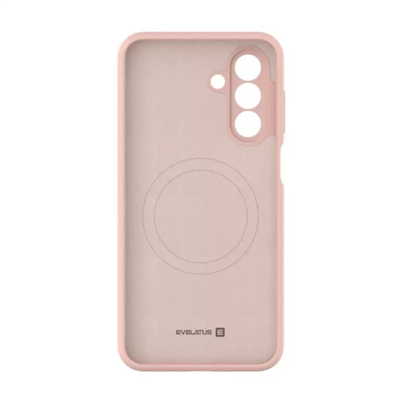 Evelatus Samsung Galaxy A17 Custodia in silicone soft touch magnetica premium rosa sabbia