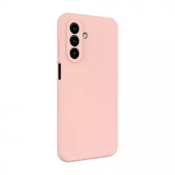 Evelatus Samsung Galaxy A17 Custodia in silicone soft touch magnetica premium rosa sabbia