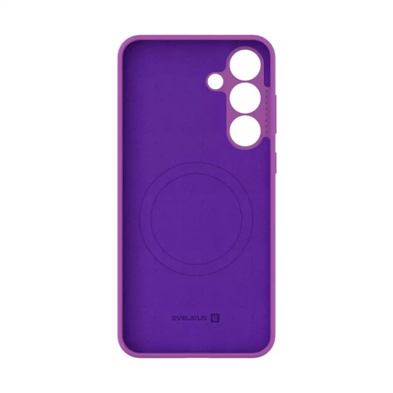 Evelatus Samsung Galaxy S25 FE Custodia in silicone soft touch magnetica premium viola