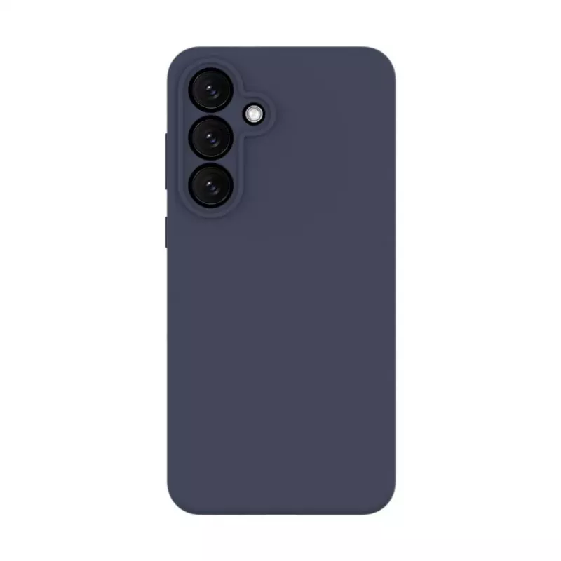 Evelatus Samsung Galaxy S25 FE Custodia in silicone soft touch magnetica premium blu scuro