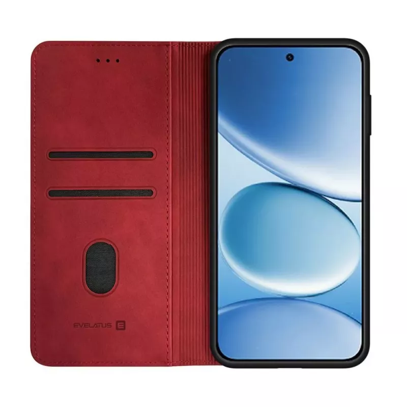 Evelatus Xiaomi Redmi Note 15 Pro Custodia a libro rossa