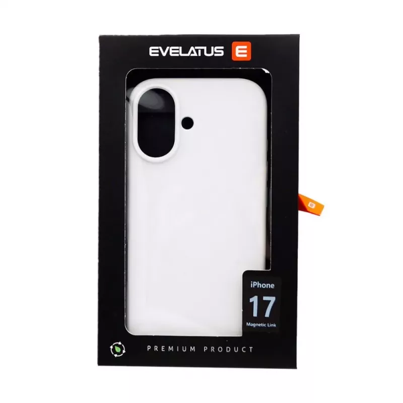 Evelatus Apple iPhone 17 Custodia in silicone soft touch MagSafe premium bianco