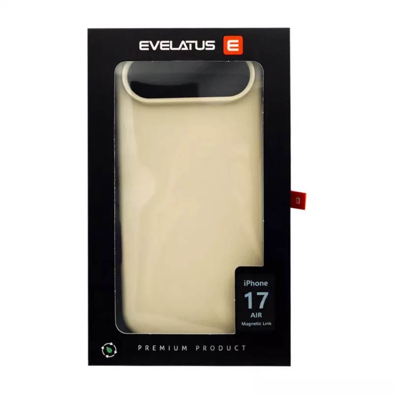 Evelatus Apple iPhone 17 Air Custodia in silicone soft touch MagSafe premium oro chiaro