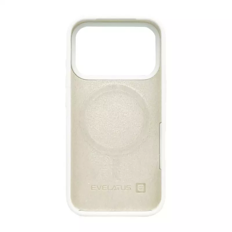 Evelatus Apple iPhone 17 Pro Custodia in silicone soft touch MagSafe premium argento
