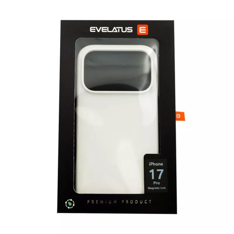 Evelatus Apple iPhone 17 Pro Custodia in silicone soft touch MagSafe premium argento