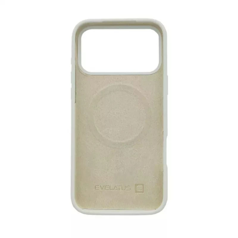 Evelatus Apple iPhone 17 Pro Max Custodia in silicone soft touch MagSafe premium argento