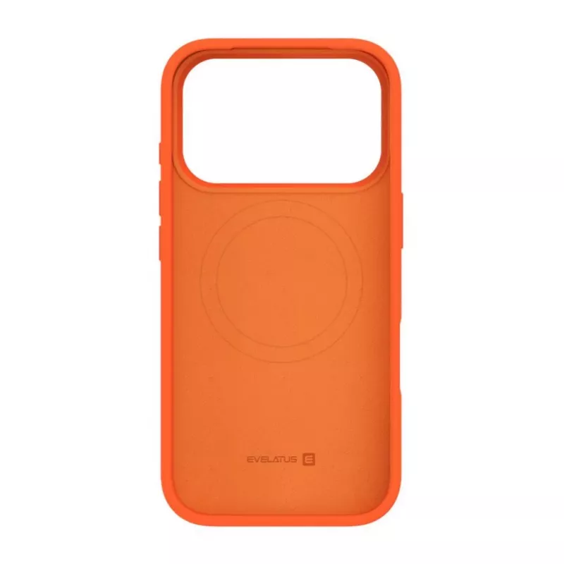 Evelatus Apple iPhone 17 Pro Max Custodia in silicone soft touch MagSafe premium arancione