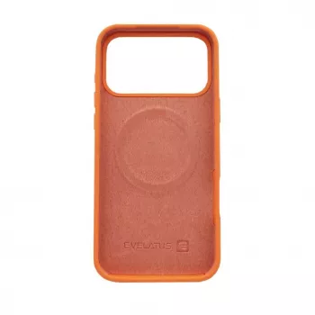 Evelatus Apple iPhone 17 Pro Max Custodia in silicone soft touch MagSafe premium papaya