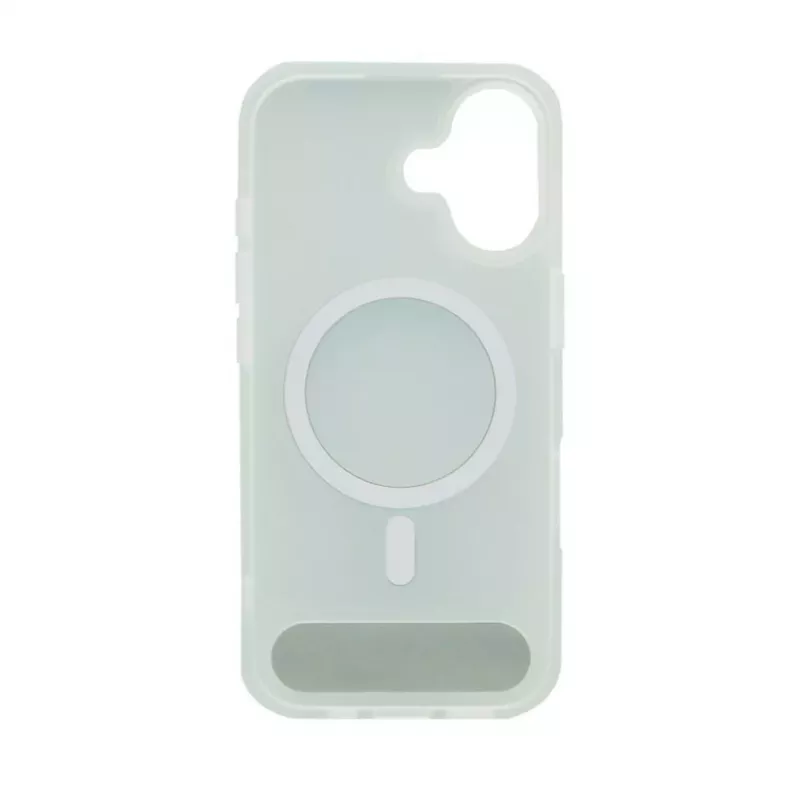 Evelatus Apple iPhone 17 Rubber Coated MagSafe With Stand Case argento
