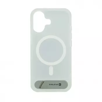 Evelatus Apple iPhone 17 Rubber Coated MagSafe With Stand Case argento