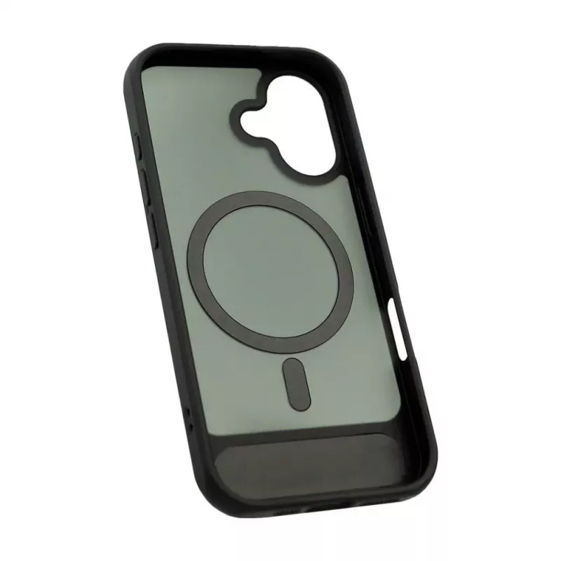 Evelatus Apple iPhone 17 Custodia con rivestimento in gomma MagSafe con supporto nero