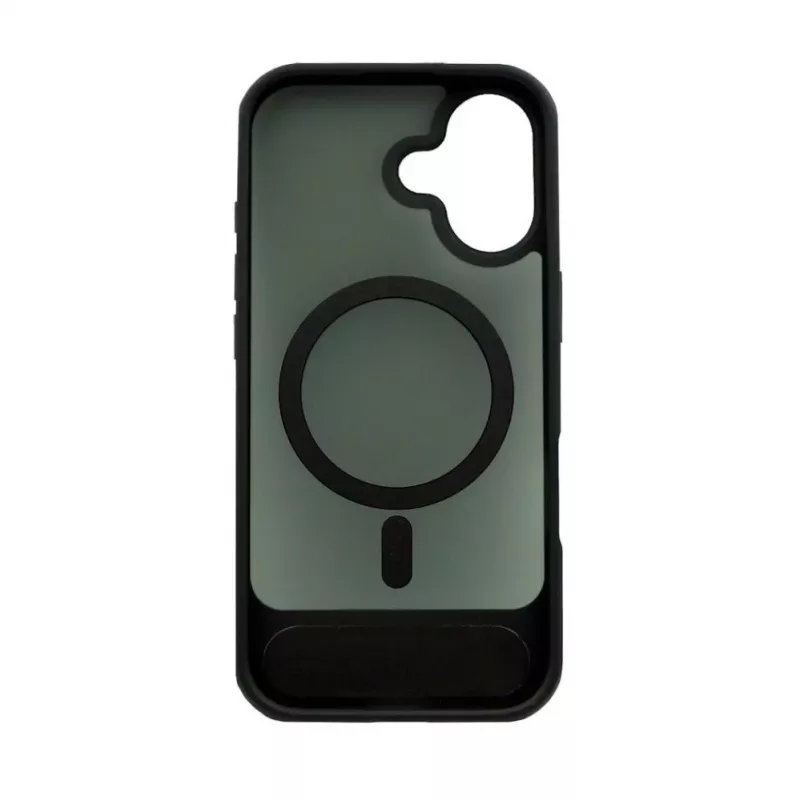 Evelatus Apple iPhone 17 Custodia con rivestimento in gomma MagSafe con supporto nero