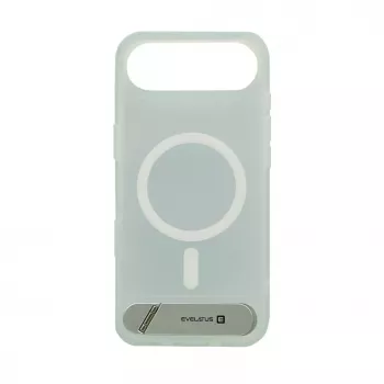 Evelatus Apple iPhone 17 Air Rubber Coated MagSafe With Stand Case argento