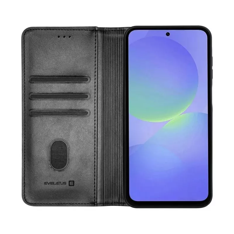 Evelatus Samsung Galaxy A37 Book Case Folio nero