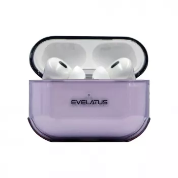 Evelatus Apple AirPods Pro 2 TPU Protective Case trasparente viola