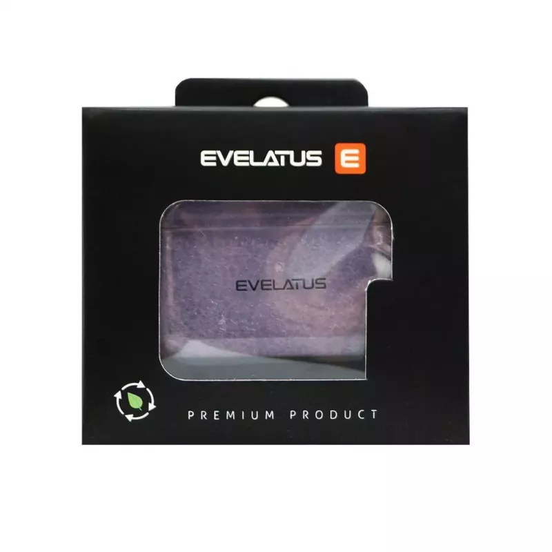 Evelatus Apple AirPods Pro Custodia protettiva in TPU trasparente viola