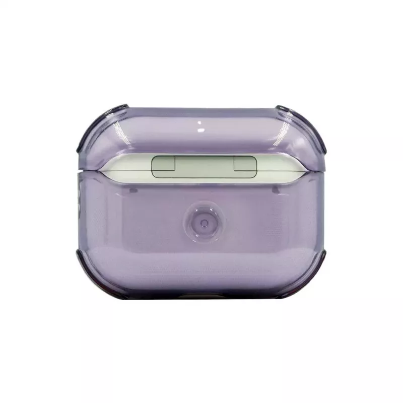 Evelatus Apple AirPods Pro Custodia protettiva in TPU trasparente viola