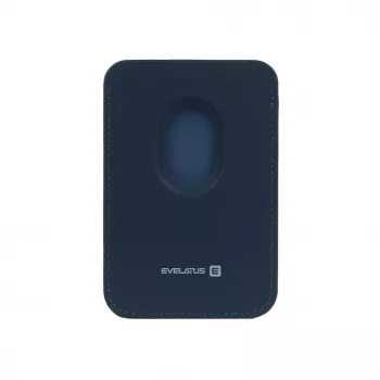 Evelatus Portafoglio Universale in Pelle PU con MagSafe Blu Scuro